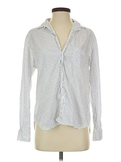 Pre-owned Frank & Eileen Long Sleeve Button Down Shirt In Silver