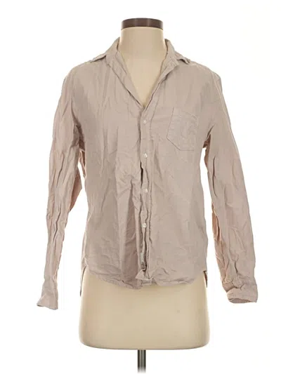Pre-owned Frank & Eileen Long Sleeve Button Down Shirt In Tan