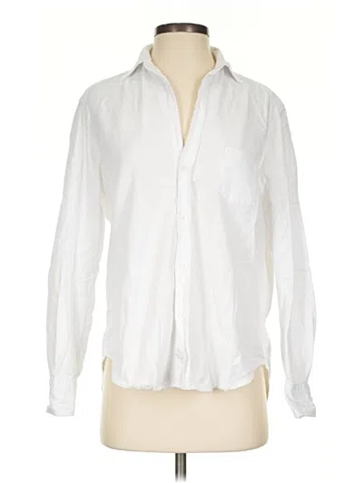 Pre-owned Frank & Eileen Long Sleeve Button Down Shirt In White