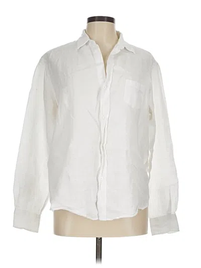 Pre-owned Frank & Eileen Long Sleeve Button Down Shirt In White