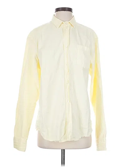 Pre-owned Frank & Eileen Long Sleeve Button Down Shirt In Yellow
