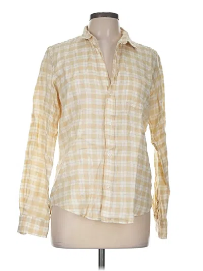 Pre-owned Frank & Eileen Long Sleeve Button Down Shirt In Yellow