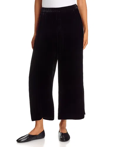 Frank & Eileen Maisie Velvet Cropped Pull On Pants In Multi