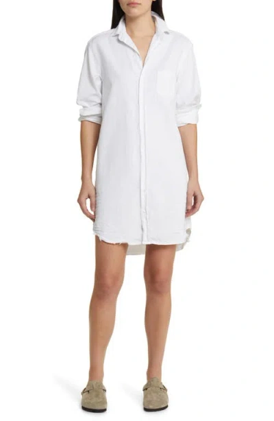 Frank & Eileen Mary Classic Long Sleeve Shirtdress In White
