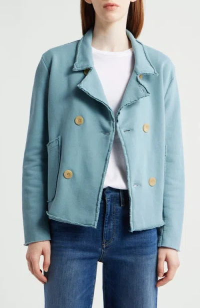 Frank & Eileen Mini Belfast Crop Knit Peacoat