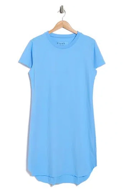 Frank & Eileen Mini Harper Perfect T-shirt Dress In Blue