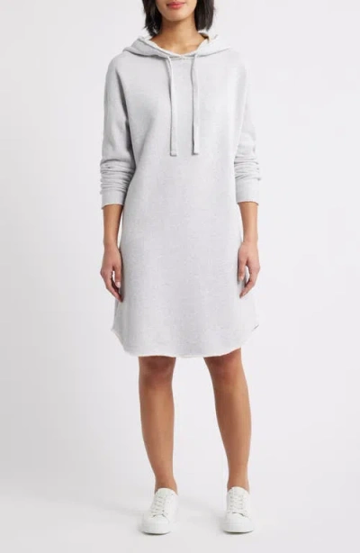 Frank & Eileen Mini James Hooded Sweater Dress In Gray