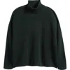 Frank & Eileen Montecito Mock Neck Cotton Sweater In Black