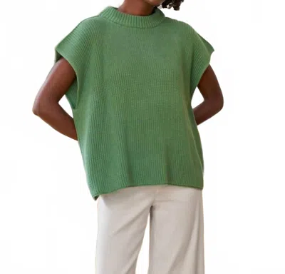 Frank & Eileen Montecito Vest In Eucalyptus In Green