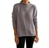 Frank & Eileen Monterey Funnel Neck Sweater In Elephant In Gray