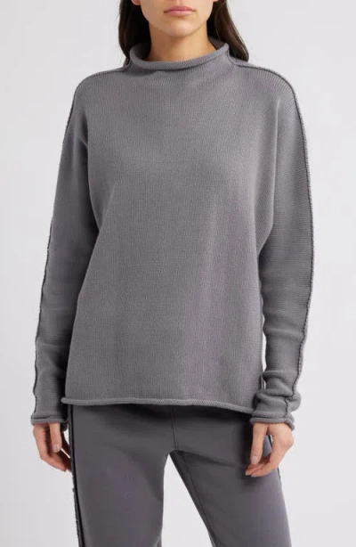 Frank & Eileen Monterey Stripe Cotton Funnel Neck Sweater