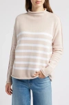 Frank & Eileen Monterey Stripe Cotton Funnel Neck Sweater