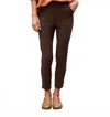 Frank & Eileen Murphy Mid-rise Trouser Pant In Irish Chocolate In Brown