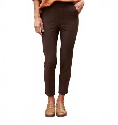 Frank & Eileen Murphy Mid-rise Trouser Pant In Irish Chocolate In Brown
