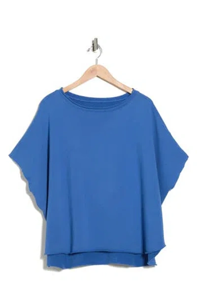 Frank & Eileen Olive Dolman Sleeve Top In Blue
