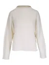 Frank & Eileen Open-knit Sweater In Gold
