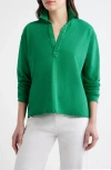 Frank & Eileen Patrick Popover Henley In Green