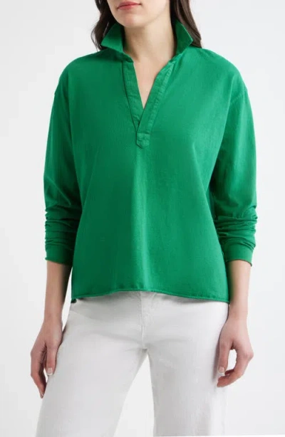 Frank & Eileen Patrick Popover Henley In Green
