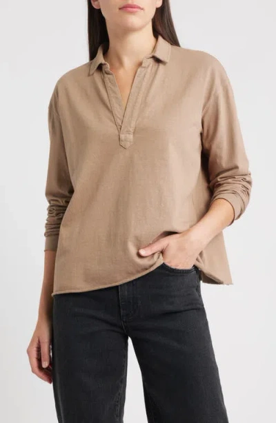 Frank & Eileen Patrick Popover Henley In Brown