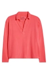 Frank & Eileen Patrick Popover Henley In Pink