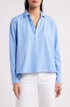 Frank & Eileen Patrick Popover Henley In Blue