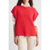Frank & Eileen Pebbles Sweater In Red
