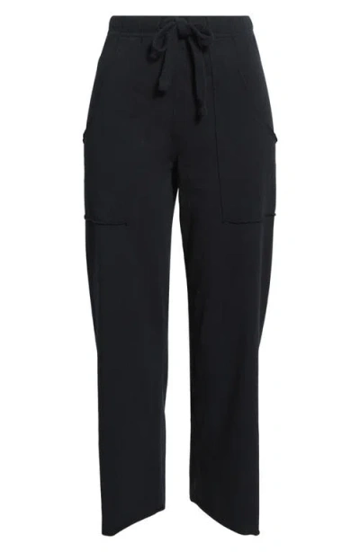 Frank & Eileen Penny Patch Pocket Cotton Pants In Black
