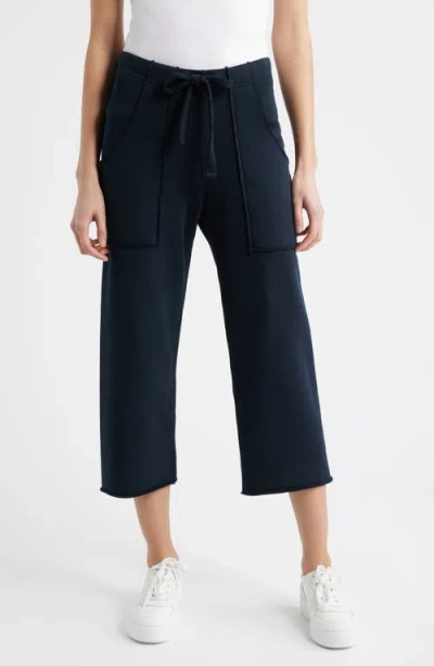Frank & Eileen Penny Patch Pocket Crop Sweatpants In Blue