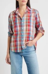 Frank & Eileen Plaid Relaxed Fit Cotton Button-up Shirt In Red