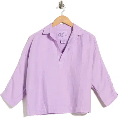 Frank & Eileen Popover Shirt In Purple