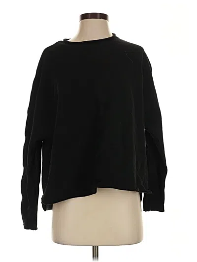 Pre-owned Frank & Eileen Pullover Sweater In Black