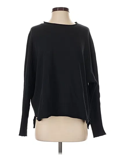 Pre-owned Frank & Eileen Pullover Sweater In Black