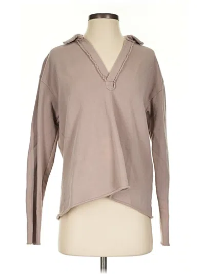 Pre-owned Frank & Eileen Pullover Sweater In Tan