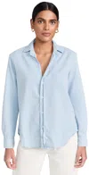 Frank & Eileen Eileen Shirt In Classic Blue W/ Tattered Wash