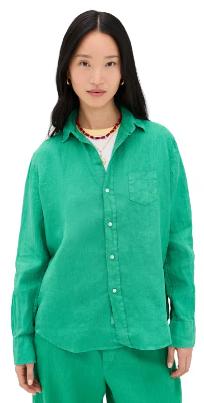 Frank & Eileen Relaxed Button-up Shirt Kelly Green