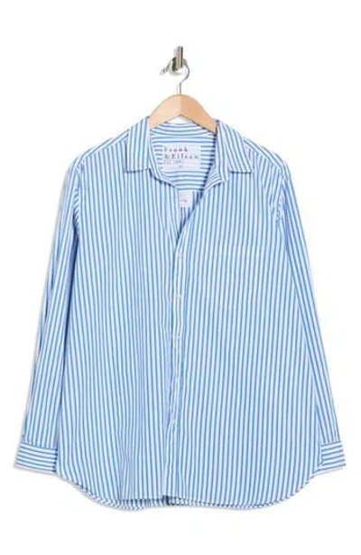 Frank & Eileen Relaxed Fit Cotton Button-up Shirt In Blue