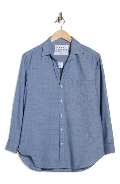 Frank & Eileen Relaxed Fit Cotton Button-up Shirt In Blue