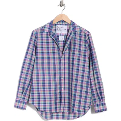 Frank & Eileen Relaxed Fit Cotton Button-up Shirt In Blue