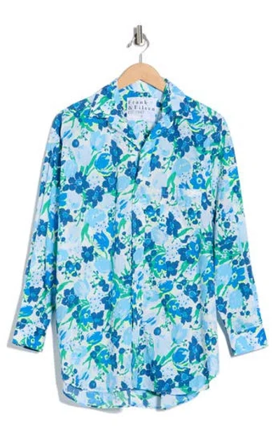 Frank & Eileen Relaxed Fit Floral Cotton Button-up Shirt In Multi