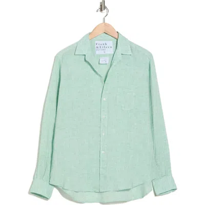 Frank & Eileen Relaxed Fit Linen Button-up Shirt In Green