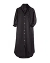 FRANK AND EILEEN RORY MAXI SHIRTDRESS BLACKOUT