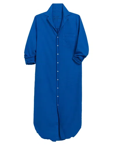 Frank And Eileen Rory Maxi Shirtdress In Blue