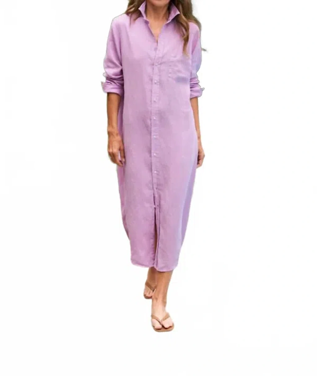 Frank & Eileen Rory Washed Linen In Lilac In Pink | ModeSens