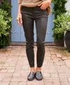 Frank & Eileen Sligo Skinny Jeans In Gold Glitter Wax