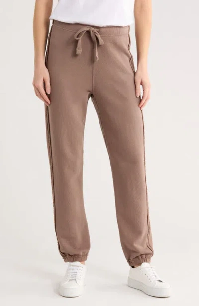 Frank & Eileen Sophie Cotton Joggers In Brown