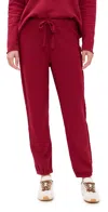 Frank & Eileen Sophie Cotton Joggers In Red