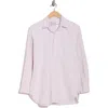 Frank & Eileen Stripe Cotton Button-up Shirt In Pink