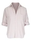 Frank & Eileen Stripe Cotton Shirt In Neutral