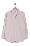 Frank & Eileen Striped Relaxed Fit Cotton Button-up Shirt In Pink