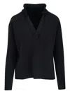 Frank & Eileen V-neck Sweatshirt In Black
